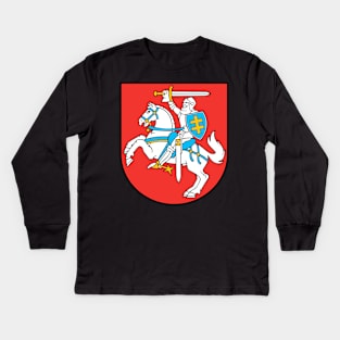 Coat of arms of Lithuania Kids Long Sleeve T-Shirt